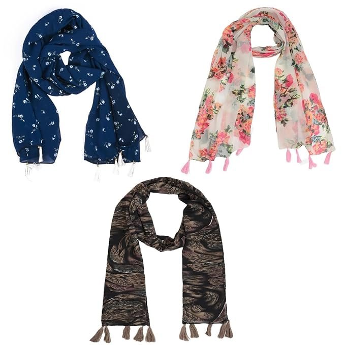 Premium Multicolor Scarf Lightweight & Comfortable for All Seasons (180x55cm)