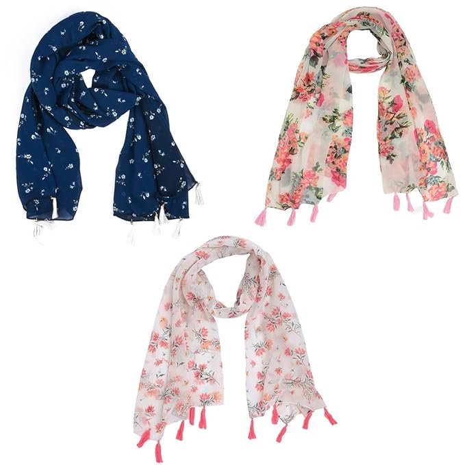 Premium Multicolor Scarf Lightweight & Comfortable for All Seasons (180x55cm)
