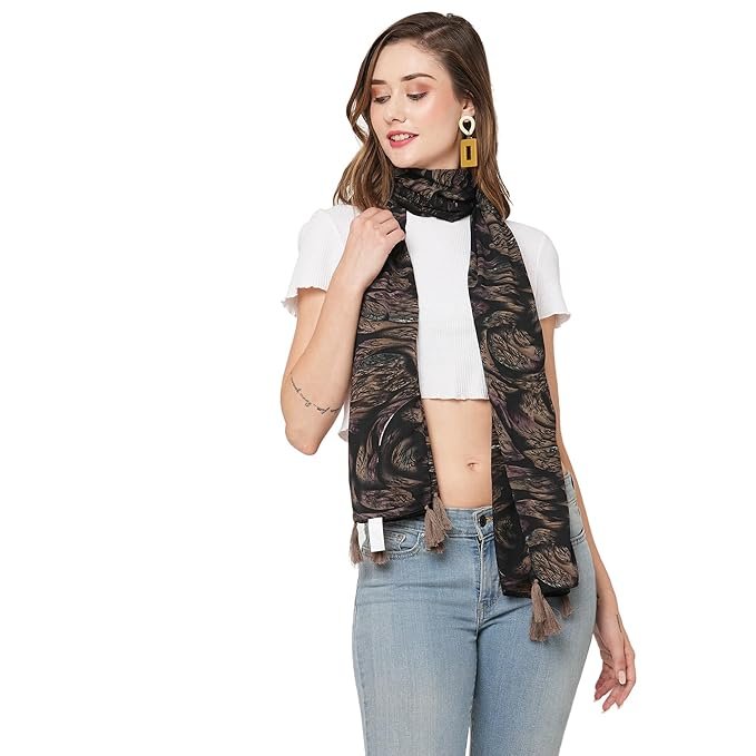 Premium Multicolor Fancy Scarf Lightweight & Comfortable for All Seasons (180x55CM)