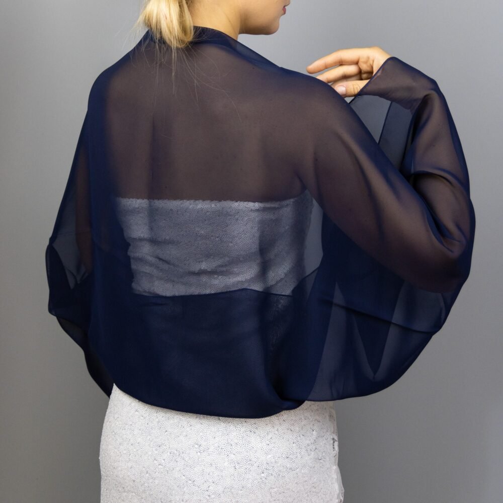 Navy wrap navy bolero navy blue shrug Navy Blue wrap sheer blue shrug dark blue jacket sheer blue bolero sheer blue jacket woman wrap bolero