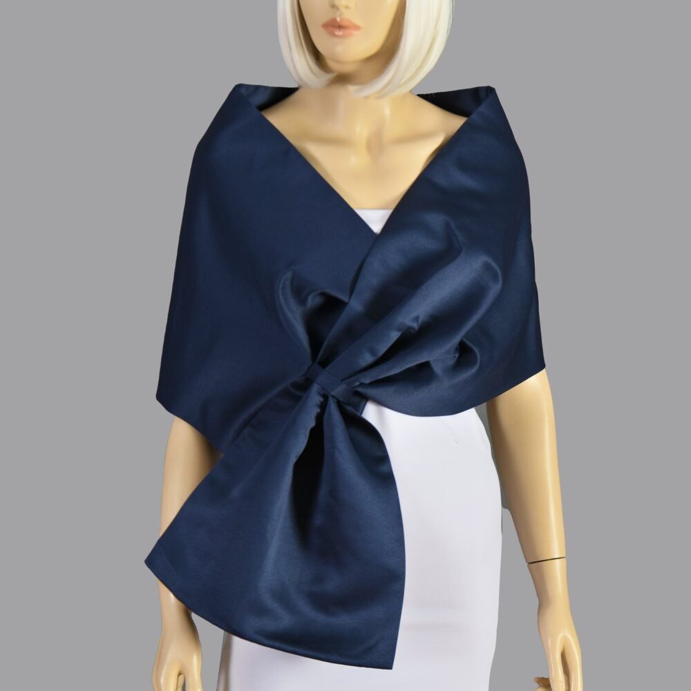 Navy Blue Bridesmaid Wedding Shawl Wrap, Wrap Stole, Wedding Shawl