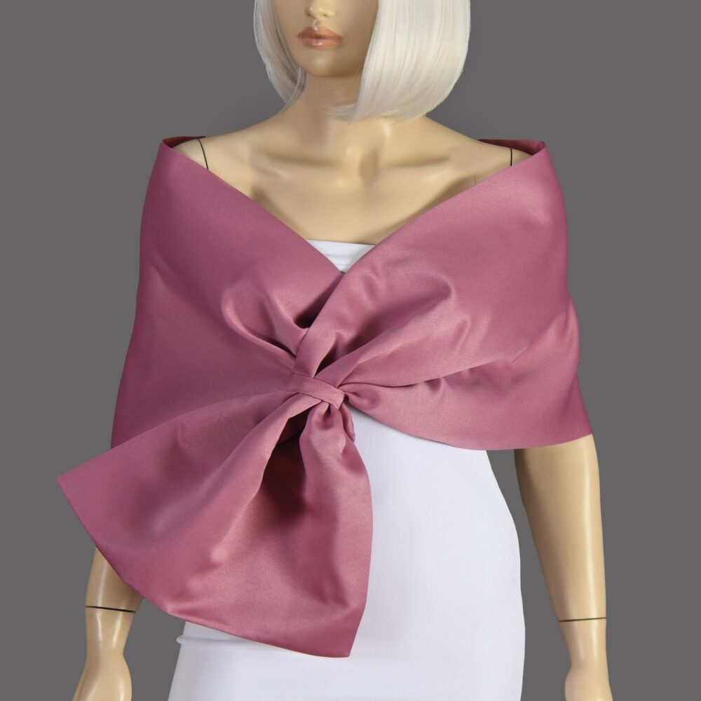 Old Mauve Shawl Wrap, Evening Wrap Stole, Wedding Shawl, Stole Shawl Wrap Shrug, Old Rose, Old Mauve