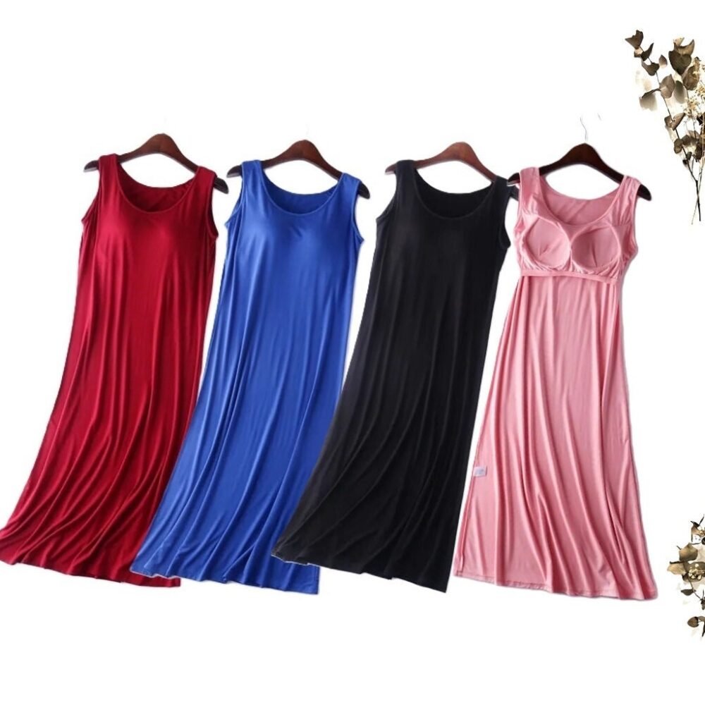 Nightdress Nightie With Built In Bra Loose with Built in Bra